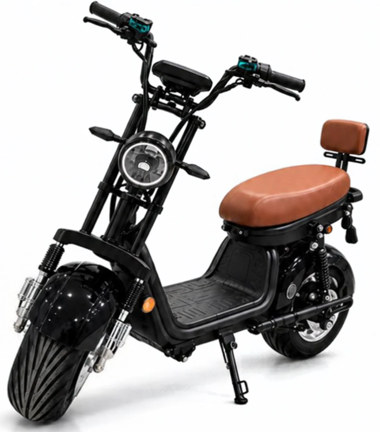 Modelo X13 preto com banco caramelo